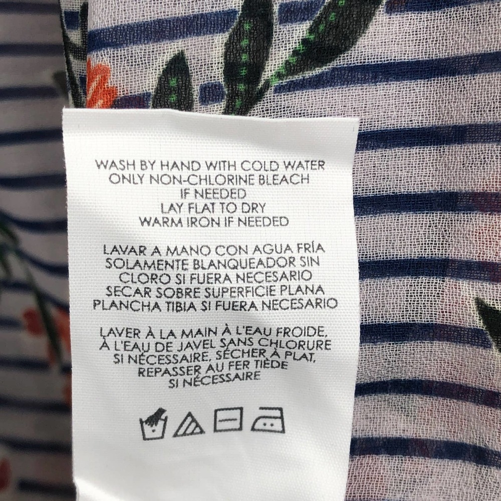 Cabi Blouse Floral Striped Sleeveless A-Line Scoop Neck Multicolored Medium - Picture 11 of 11